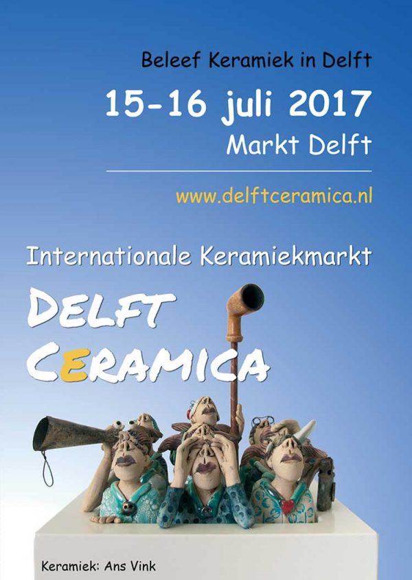 Poster Internationale Keramiekmarkt Delft Ceramica